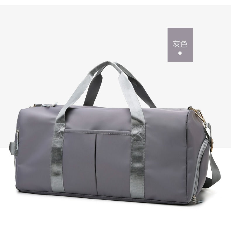 Sports Fitness Gym Bag with Shoe Compartment, Travel Weekender Duffel