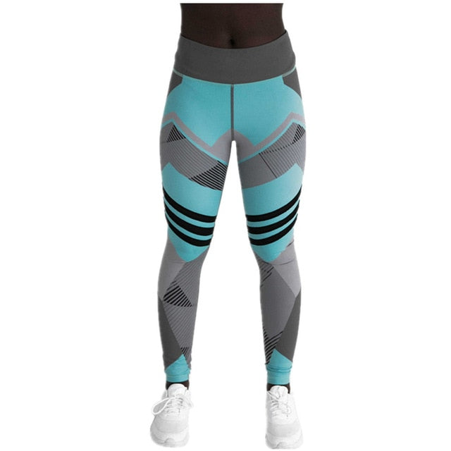 High-Waist Elastic Women's Mesh Leggings