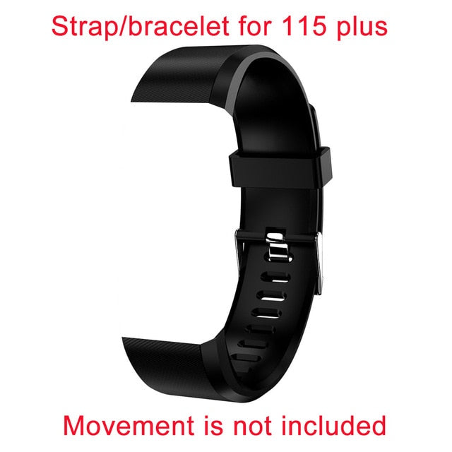 115 Plus Bluetooth Smart Watch With Heart Rate Monitor, Fitness Tracker & Waterproof Design