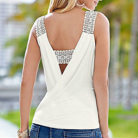 Summer Sleeveless V-Neck Tops for Women