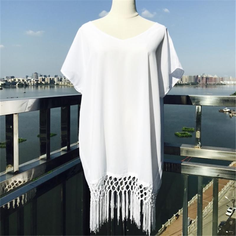 Chiffon Tassel Beach Cover-Up