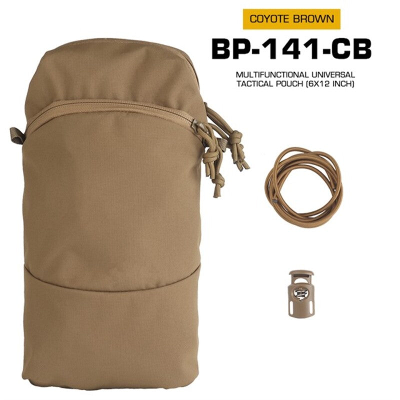 Tactical MOLLE Cylindrical Bag, 1.5L, Fits FCPC & GP Backpack