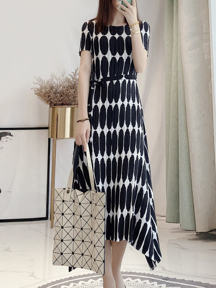 Summer Pleated Dress For Women