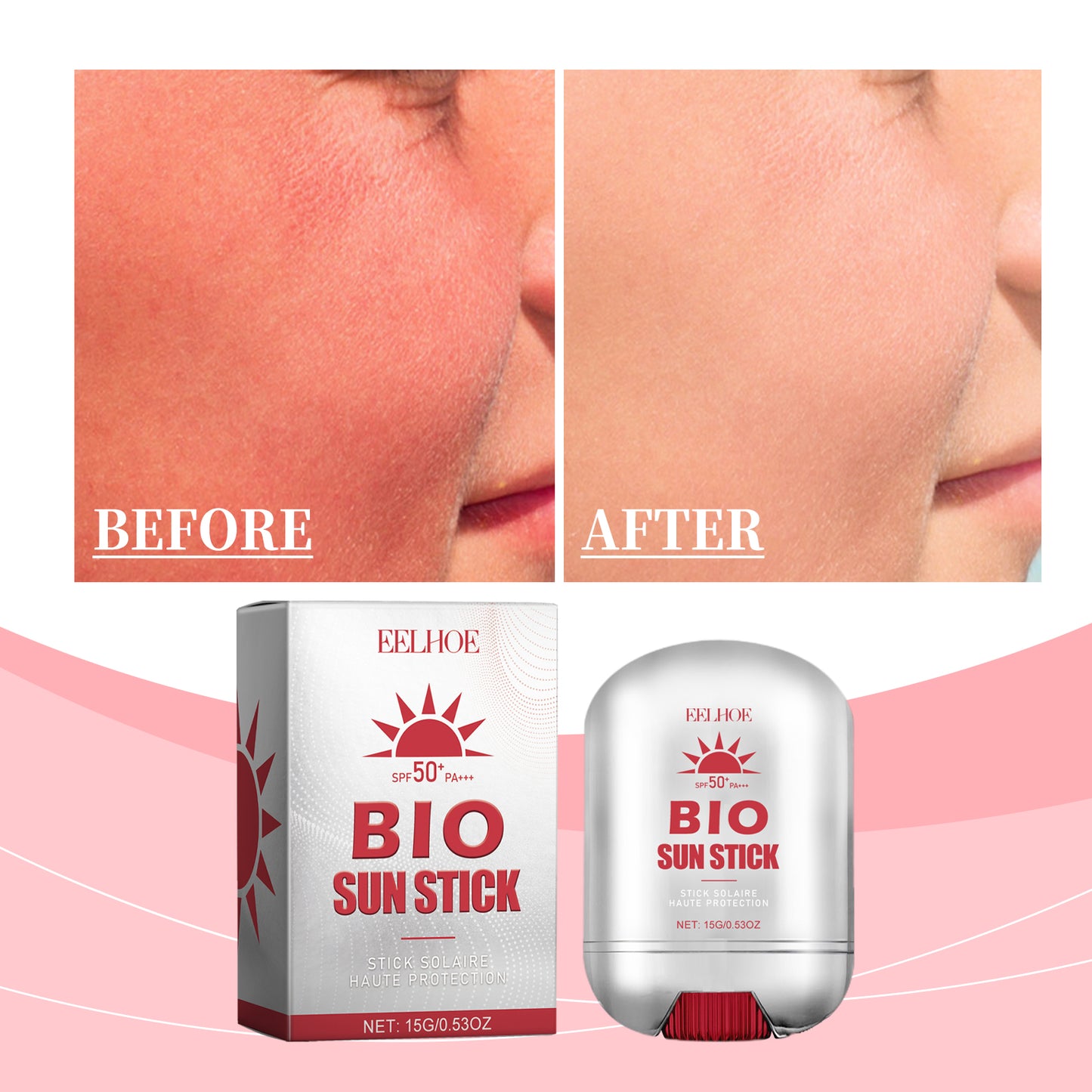 EELHOE Sun Stick, Spf50 Summer Outdoor Moisturizing Care