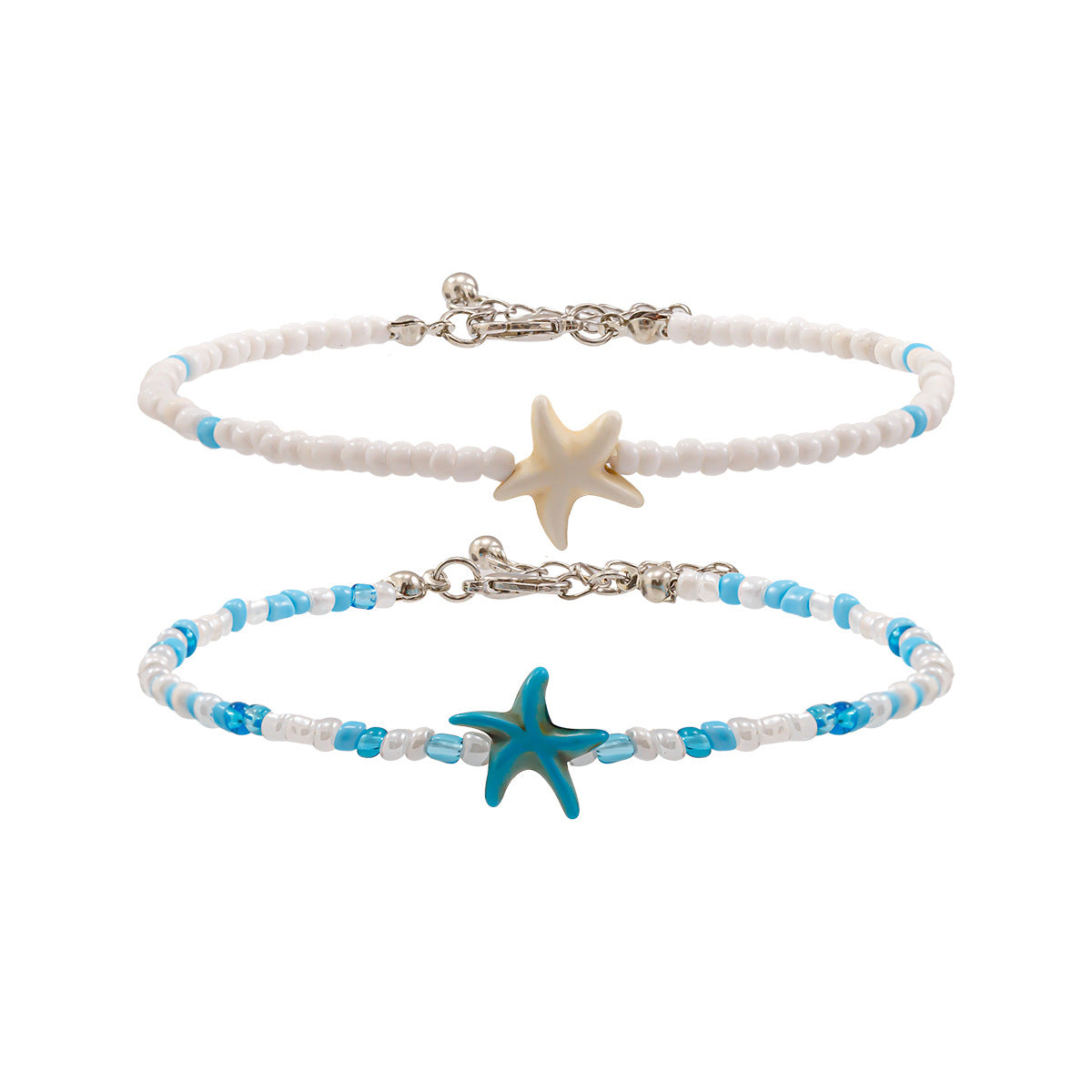 Conch & Rice Beads Anklet Set - Multi-Layer Beach Foot Accessories - Best Selling