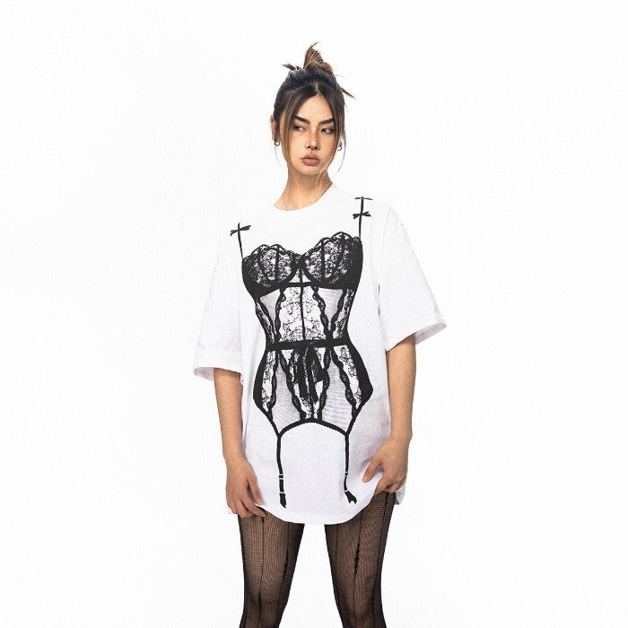 Design-Inspired Women's Summer T-Shirt with Prints
