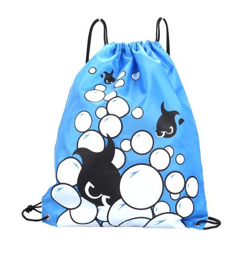 Waterproof Sports Bag with Double-Layered Drawstrings