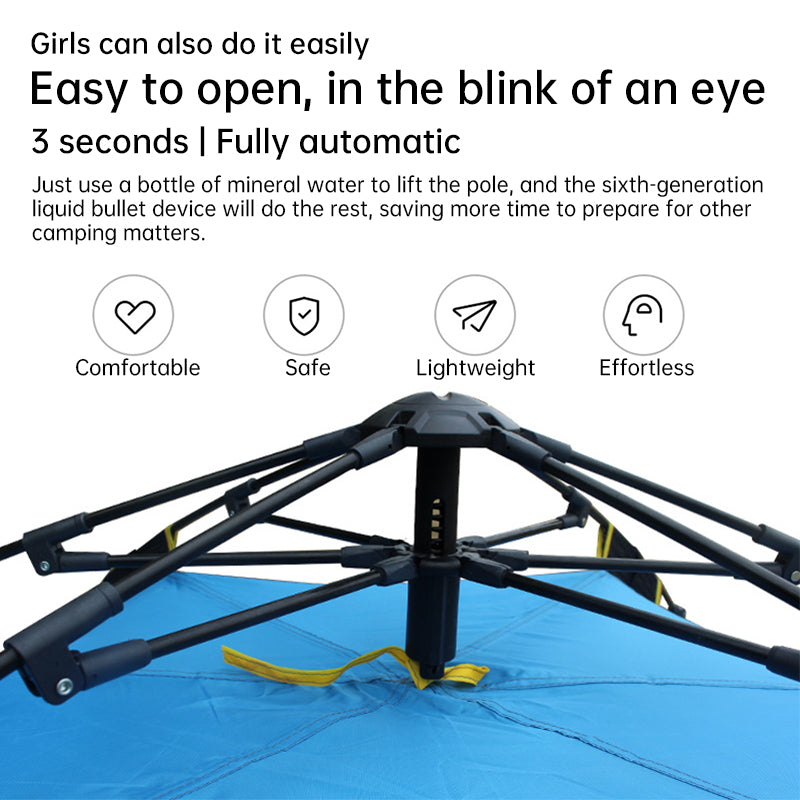Quick-Deploy Eco Tent for 3-4 Campers