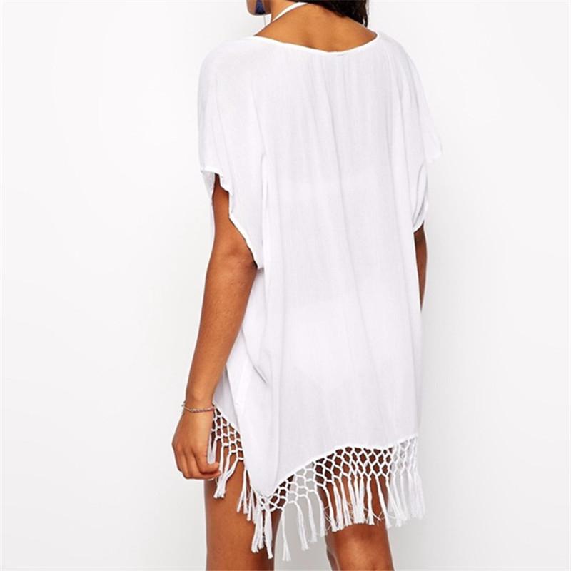 Chiffon Tassel Beach Cover-Up