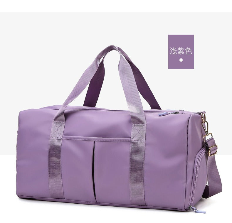 Sports Fitness Gym Bag with Shoe Compartment, Travel Weekender Duffel