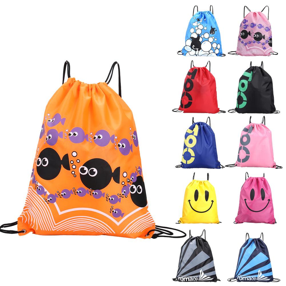 Waterproof Sports Bag with Double-Layered Drawstrings