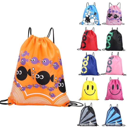 Waterproof Sports Bag with Double-Layered Drawstrings
