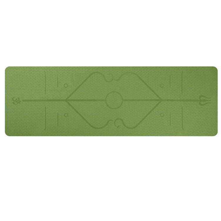 Yoga Mat with Position Line & Non-Slip For Beginner & Eco-Friendly