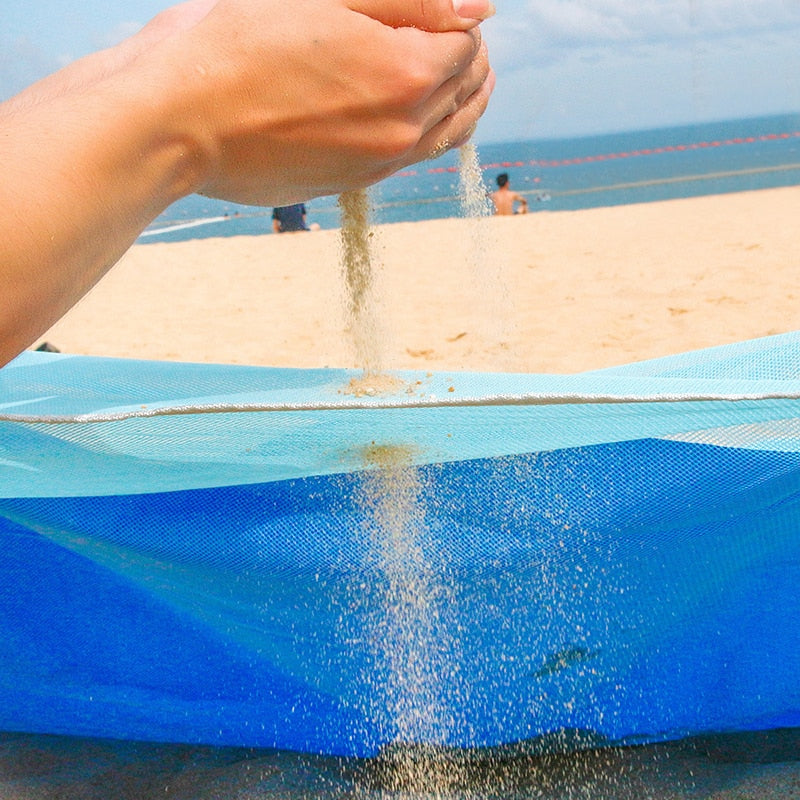 Sand-Free Portable Beach Mat - Anti-Slip Outdoor Rug