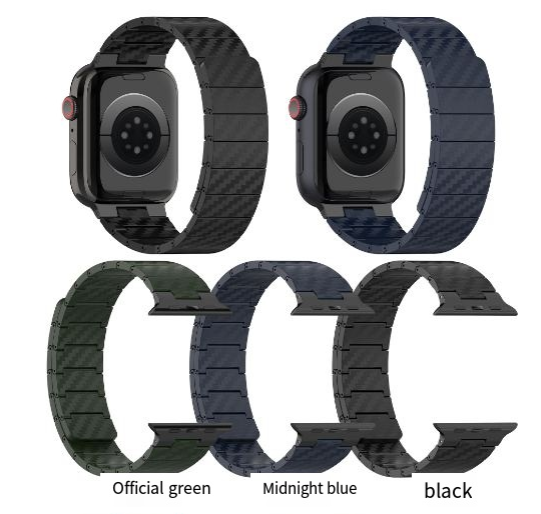 Magnetic Carbon Fiber Apple Watch Band