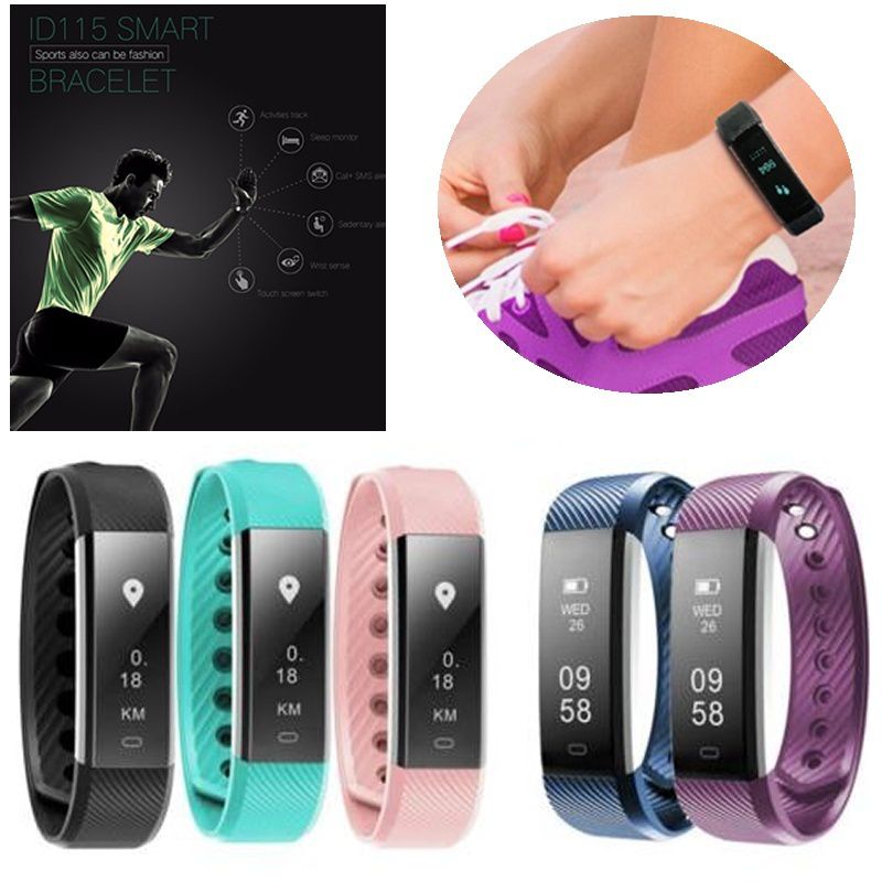 ID115 Fitness Tracker Smart Wristband With Pedometer, Sleep Monitor & Waterproof Design