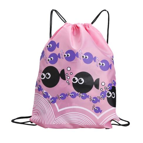 Waterproof Sports Bag with Double-Layered Drawstrings