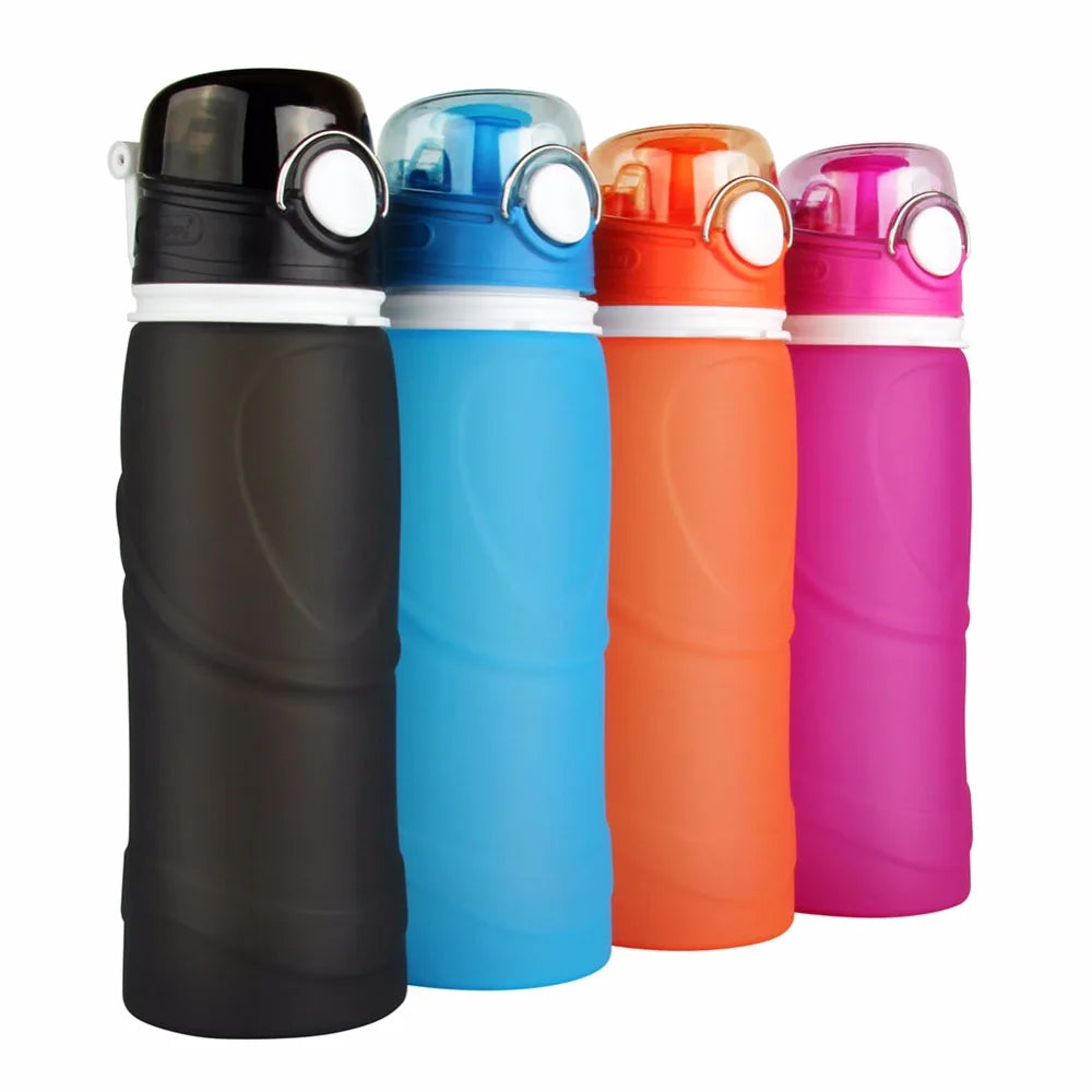 750ML Collapsible Silicone Water Bottle