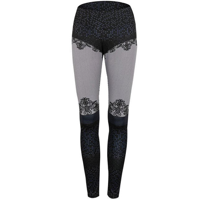3D Digital Printed High-Waist Push-Up Leggings
