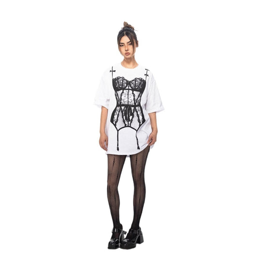 Design-Inspired Women's Summer T-Shirt with Prints