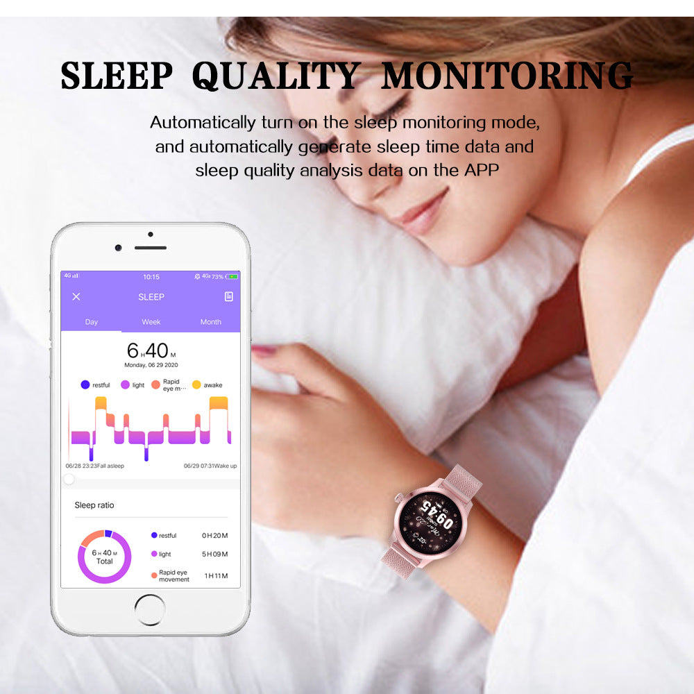 H16 Women's Smart Watch With Heart Rate, Sleep & Sports Tracking