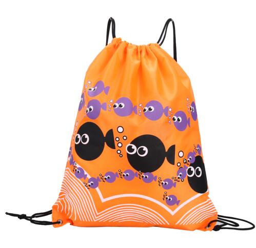 Waterproof Sports Bag with Double-Layered Drawstrings