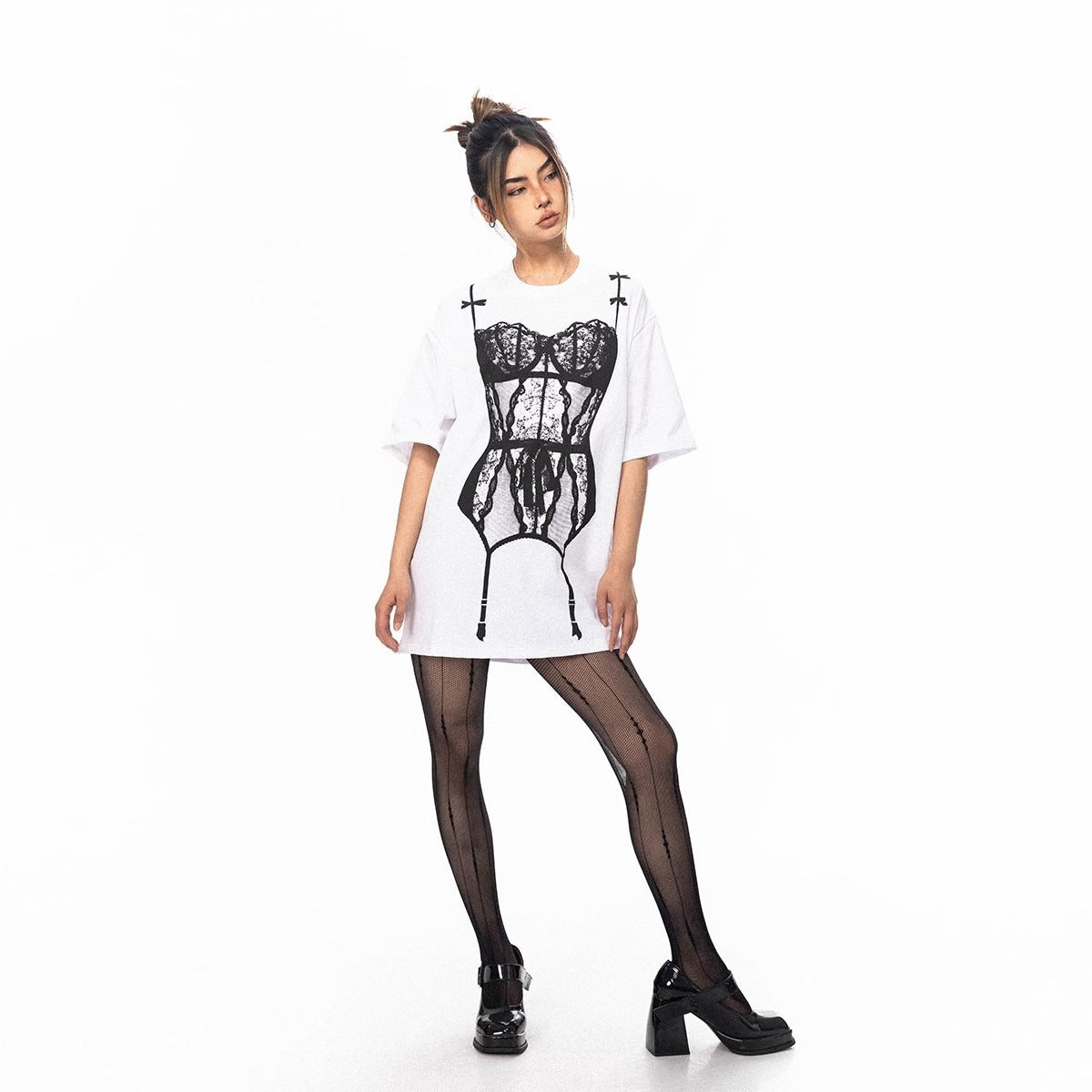 Design-Inspired Women's Summer T-Shirt with Prints