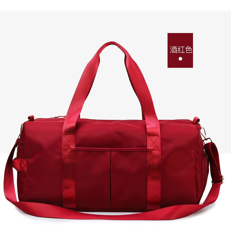 Sports Fitness Gym Bag with Shoe Compartment, Travel Weekender Duffel