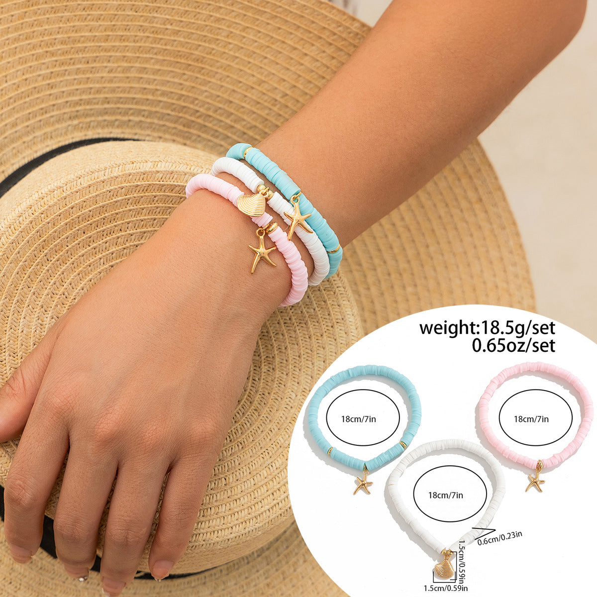 Ocean Wind Shell & Turquoise Multi-Layer Necklace - Beach Starfish Accessories