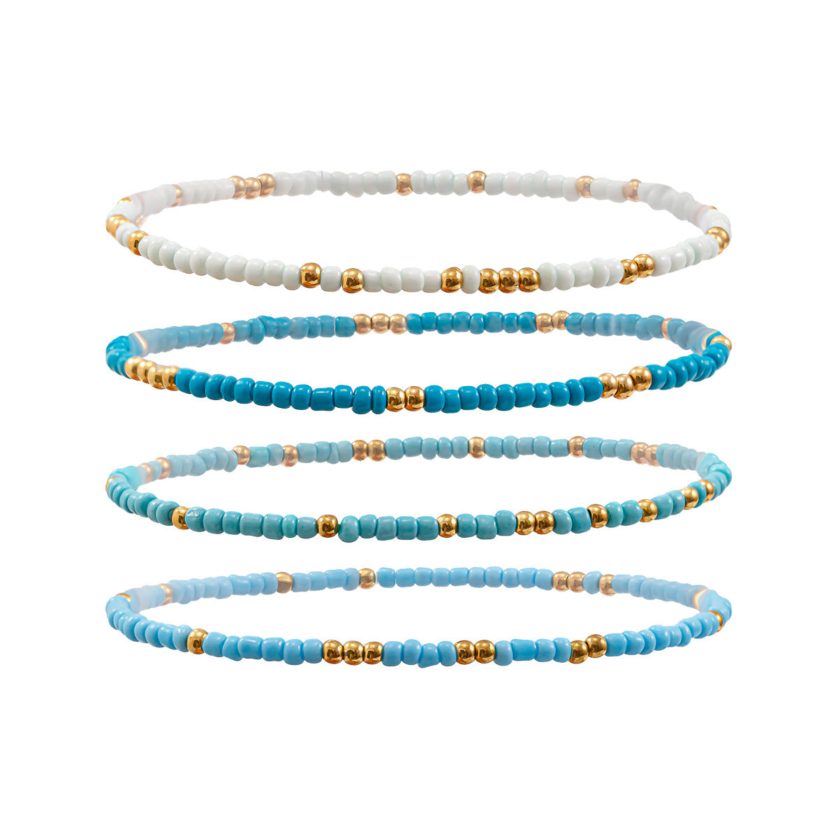 Conch & Rice Beads Anklet Set - Multi-Layer Beach Foot Accessories - Best Selling
