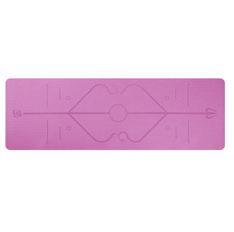 Yoga Mat with Position Line & Non-Slip For Beginner & Eco-Friendly