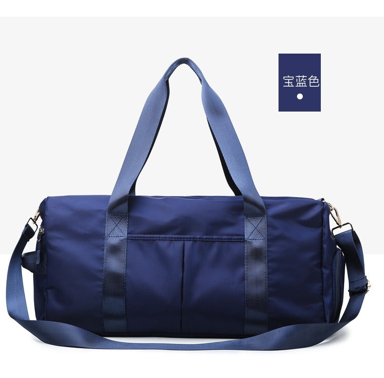 Sports Fitness Gym Bag with Shoe Compartment, Travel Weekender Duffel