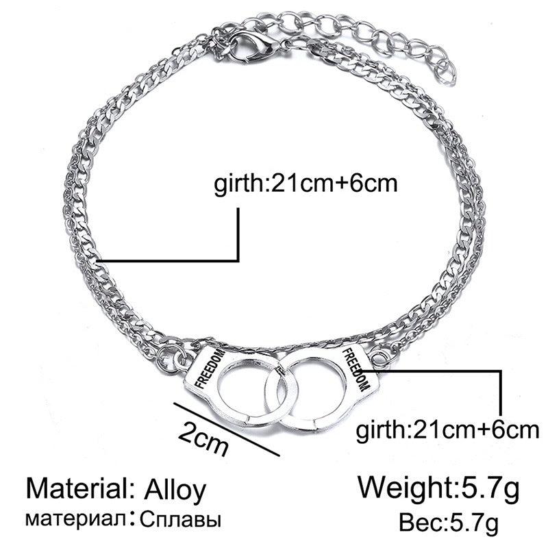 Flowing Double-Layer Anklet Chain