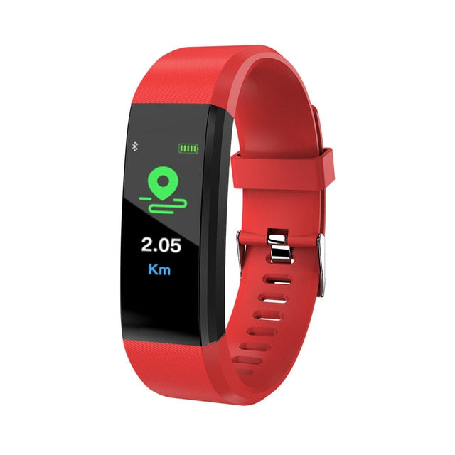 115 Plus Bluetooth Smart Watch With Heart Rate Monitor, Fitness Tracker & Waterproof Design