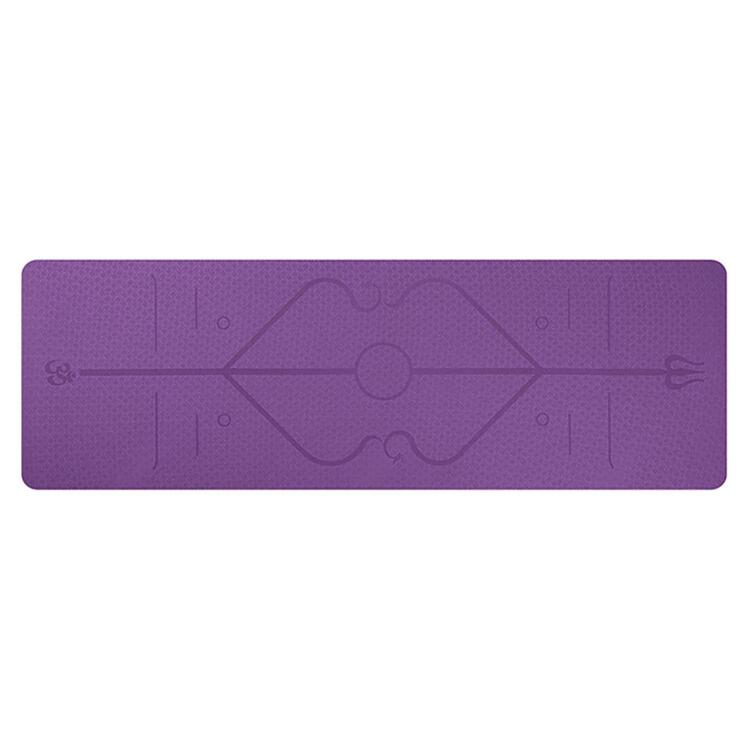 Yoga Mat with Position Line & Non-Slip For Beginner & Eco-Friendly