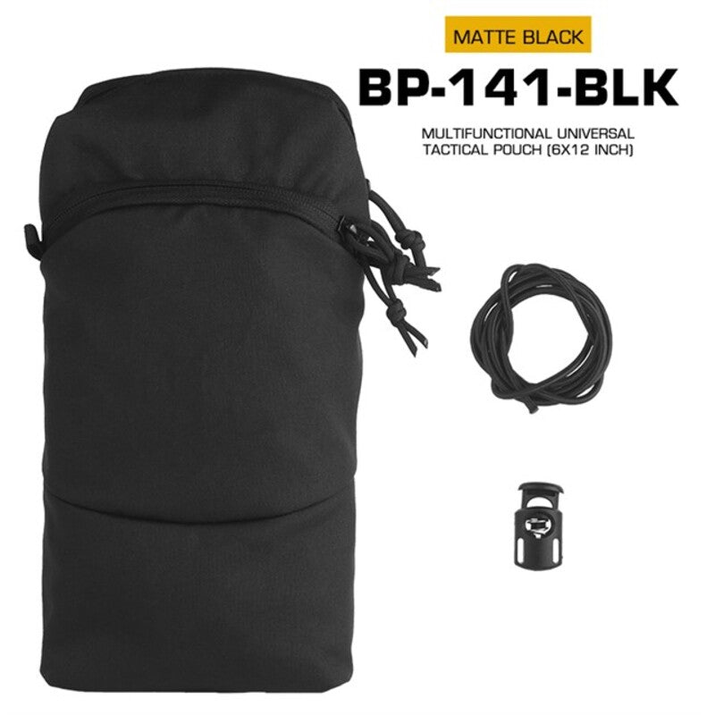 Tactical MOLLE Cylindrical Bag, 1.5L, Fits FCPC & GP Backpack