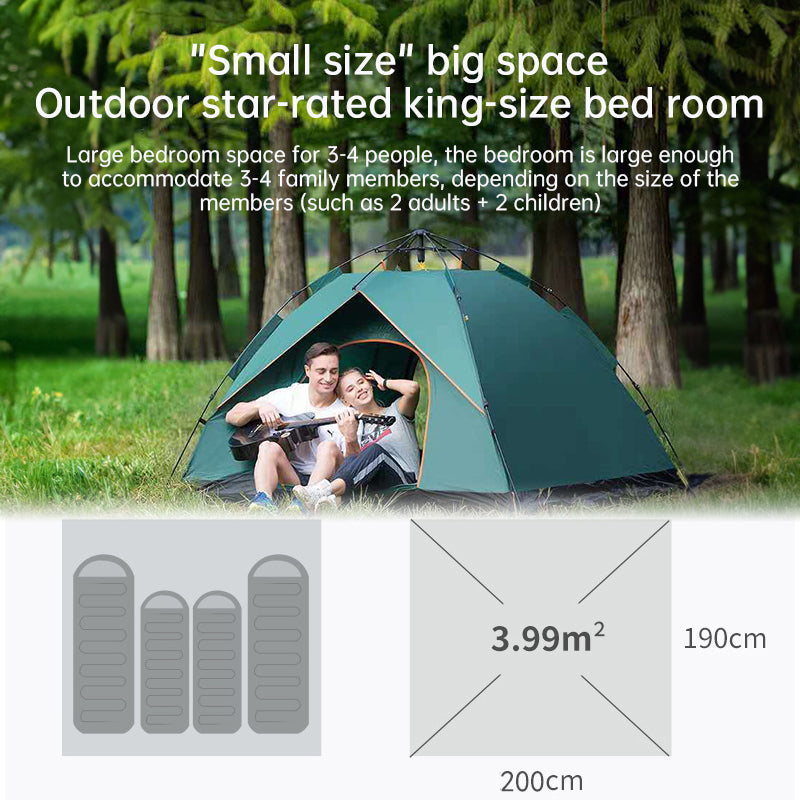 Quick-Deploy Eco Tent for 3-4 Campers