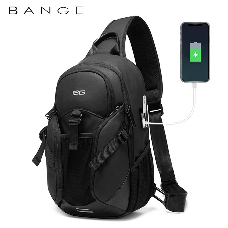 Men's Summer Business Messenger Bag with USB Port